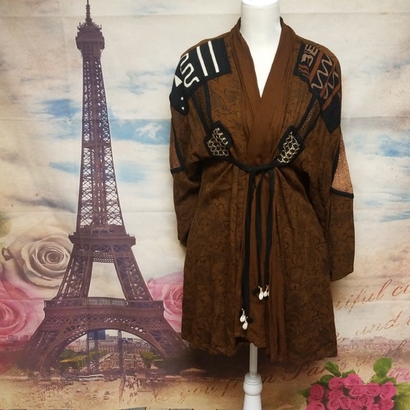 Melato Sweaters - Melato open front Indian cardigan